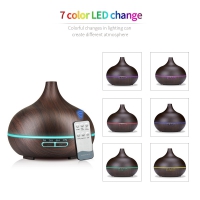 Aroma Diffuser 500ML met afstandsbediening donker hout